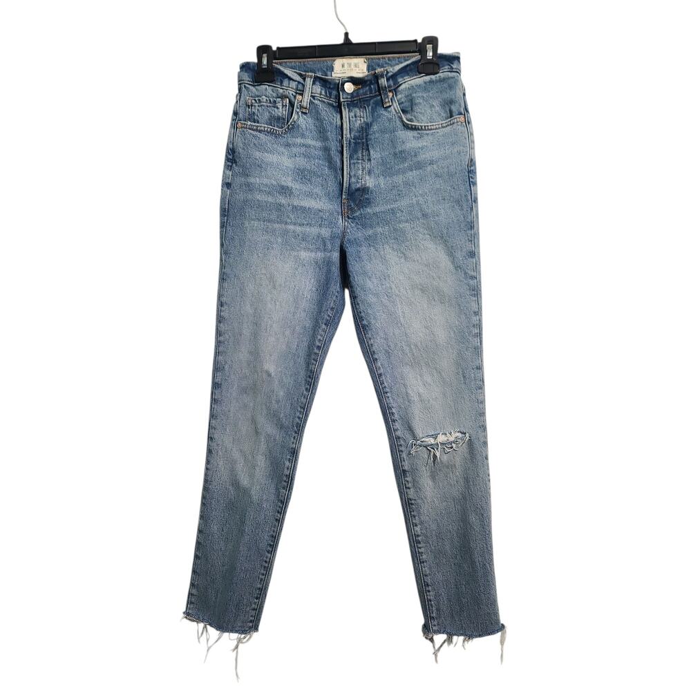 We The Free Free People High Rise Button Fly Denim Jeans Size 28
